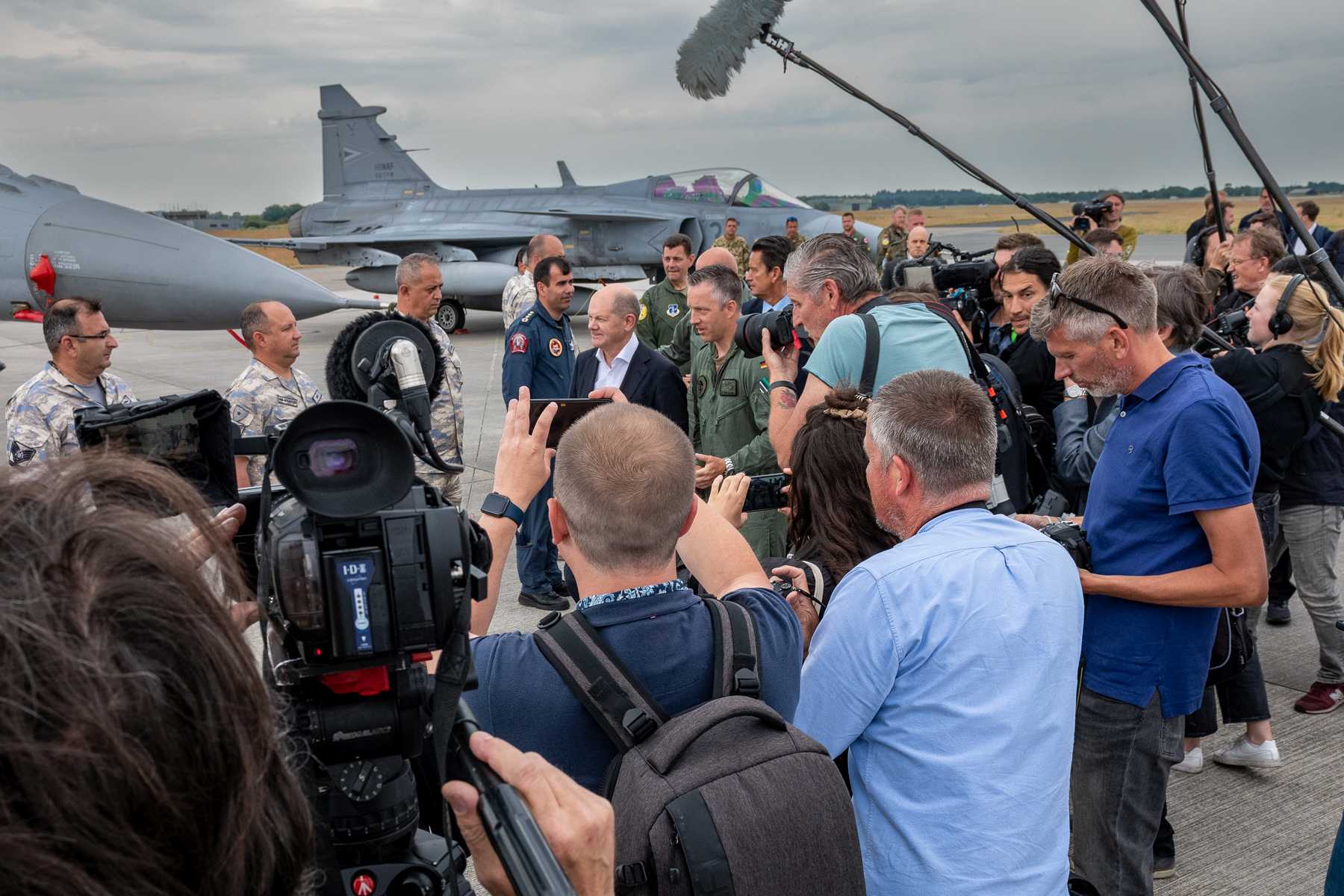 Medienvertreter bei Air Defender 23, Fliegerhorst Jagel, 16.06.2023