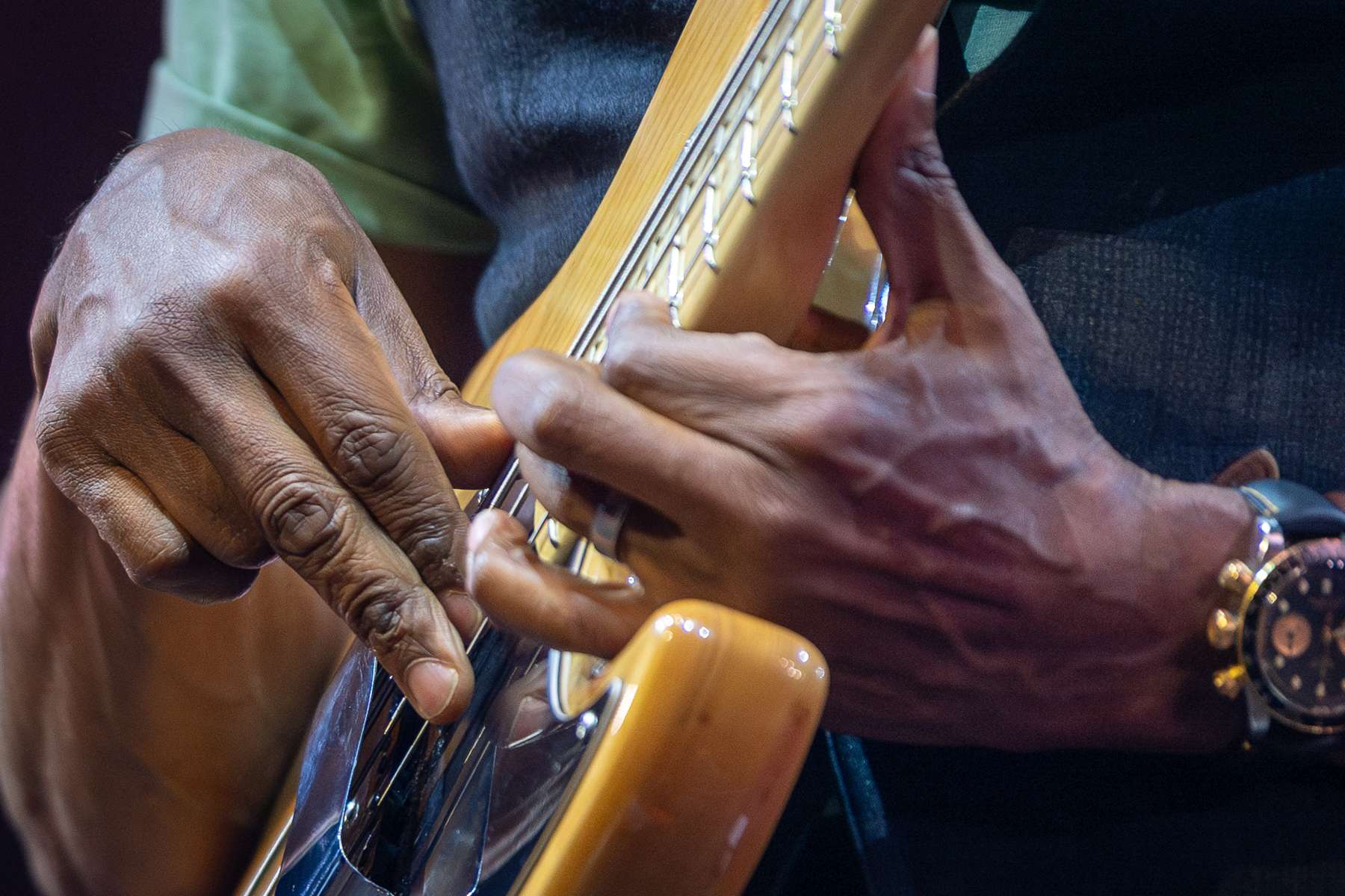 Marcus Miller am 21. Juli 2024 beim Festival Guitare en Scène in Saint-Julien-en-Genevois.