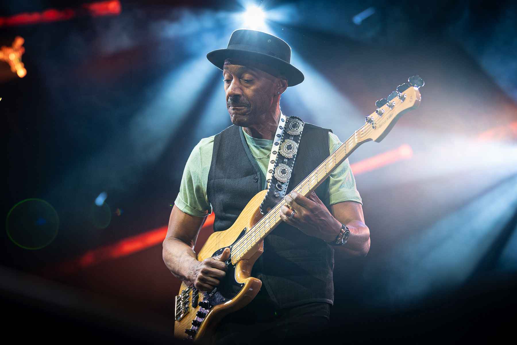 Marcus Miller am 21. Juli 2024 beim Festival Guitare en Scène in Saint-Julien-en-Genevois.